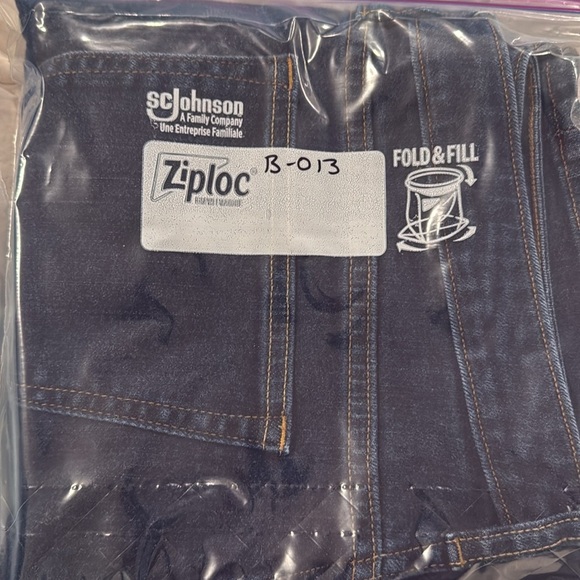 Lands’ End Women’s Straight Leg High-rise Stretch Dark Wash Blue Jeans 14P EUC - Picture 10 of 10